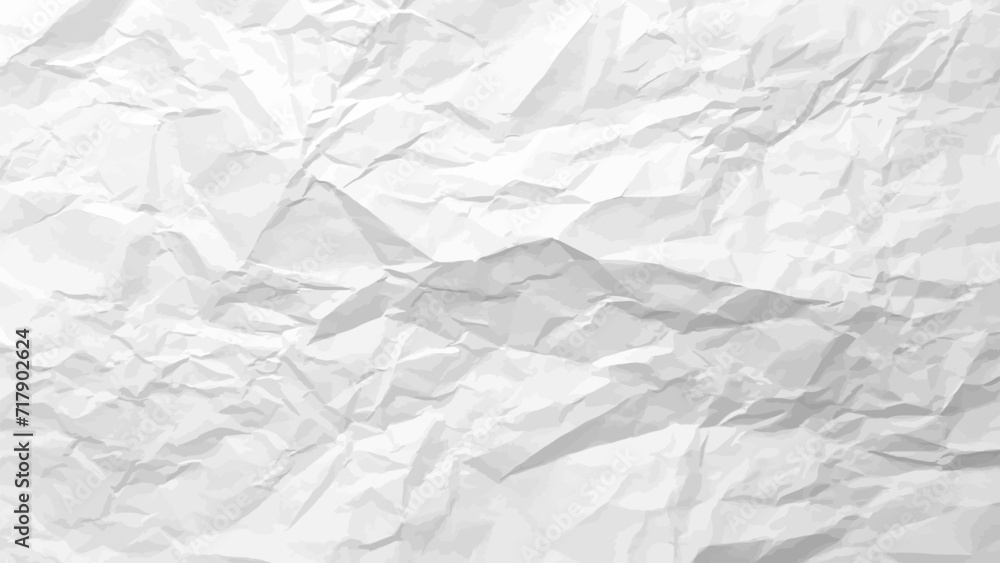 Naklejka premium White clean crumpled paper