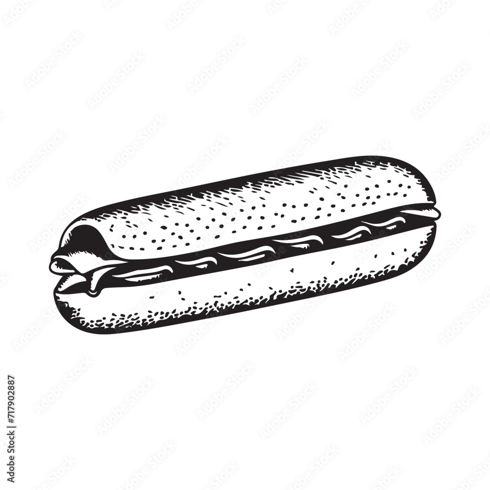 Hot Dog Vector Hot Dog Vector