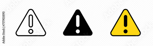 vector exclamation warning triangle icon