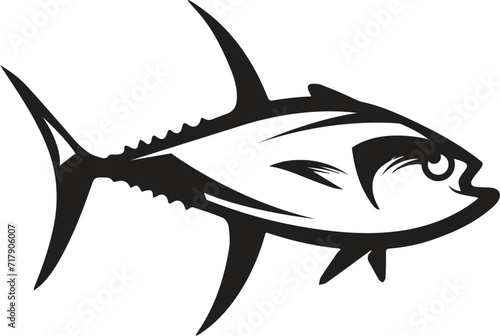 Tuna Fishing Logo. Unique and Fresh tuna Jumping, Great to use as your Tuna or Saltwater Fishing Logo.