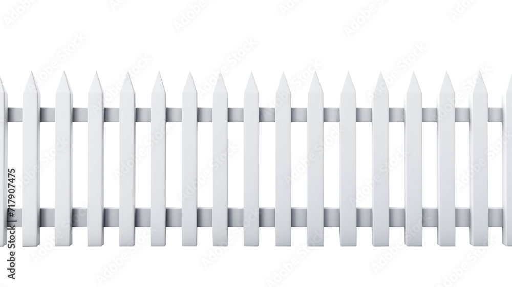 Wood white fence isolated on transparent background. Wood white fence isolated on transparent background.