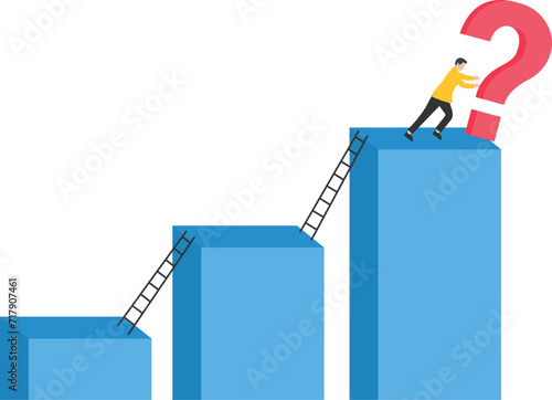 Leadership to deal and handle business problem, skill and decision to overcome difficulty or uncertainty, crisis management concept

