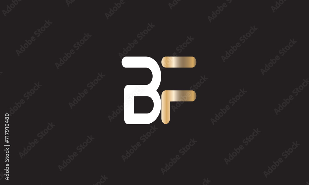 BF, FB, F, B Abstract Letters Logo Monogram BF, FB, F, B Abstract Letters Logo Monogram