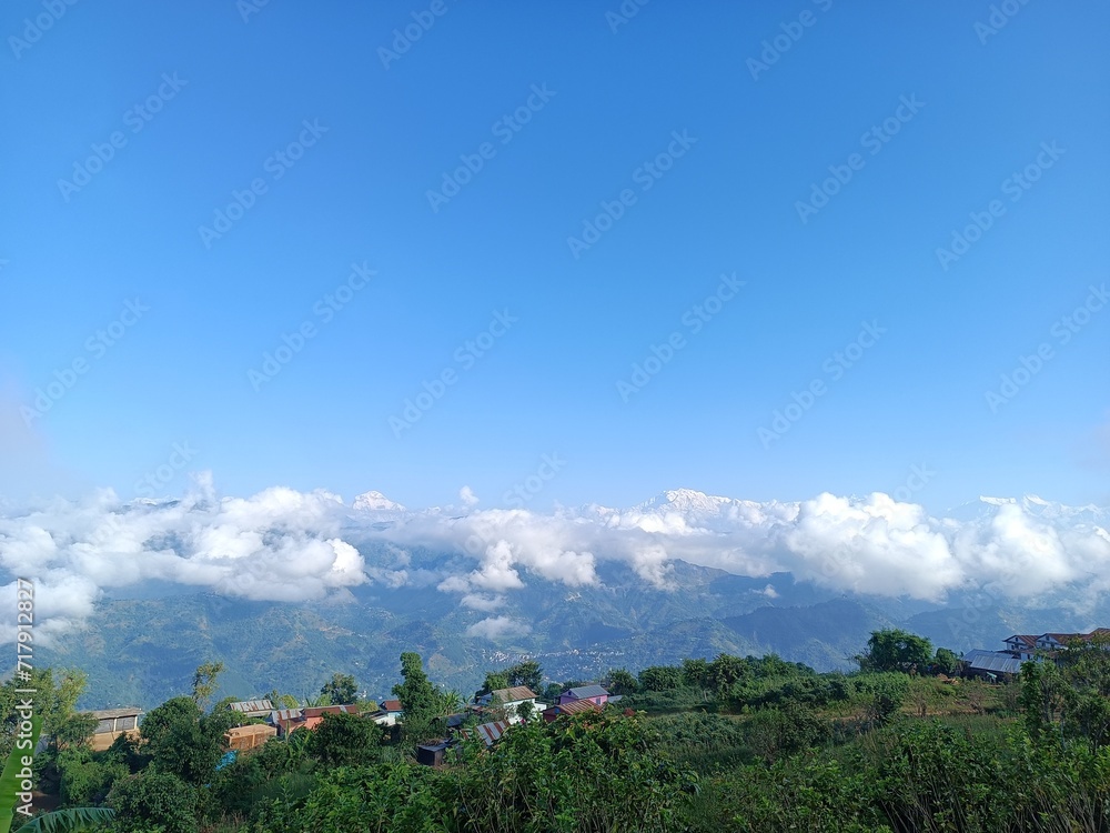 Fototapeta premium clouds over the mountains