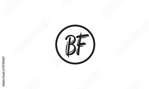 BF, FB, F, B Abstract Letters Logo Monogram	