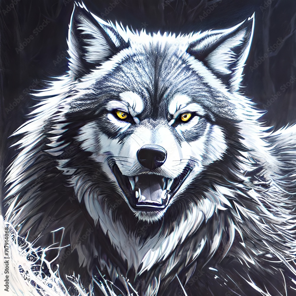 Fototapeta premium Wild wolf look