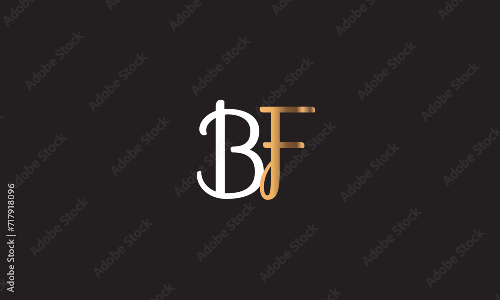 BF, FB, F, B Abstract Letters Logo Monogram BF, FB, F, B Abstract Letters Logo Monogram