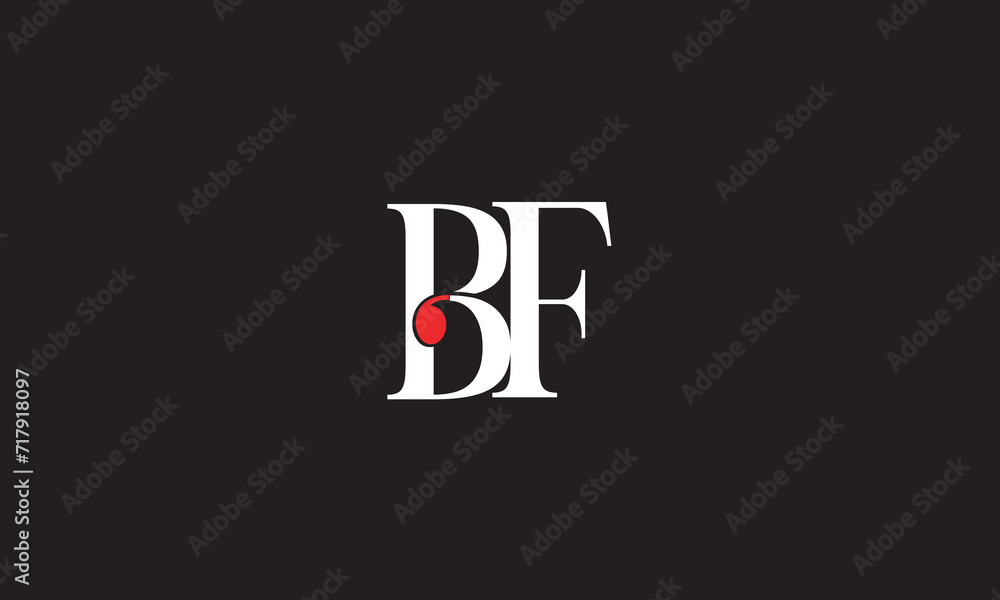 BF, FB, F, B Abstract Letters Logo Monogram BF, FB, F, B Abstract Letters Logo Monogram