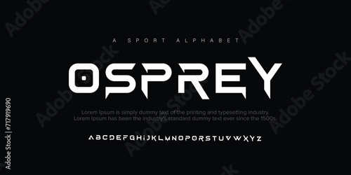 Osprey Elegant Font Uppercase Lowercase and Number. Classic Lettering Minimal Fashion Designs. Typography modern serif fonts regular decorative vintage concept. vector illustration photo