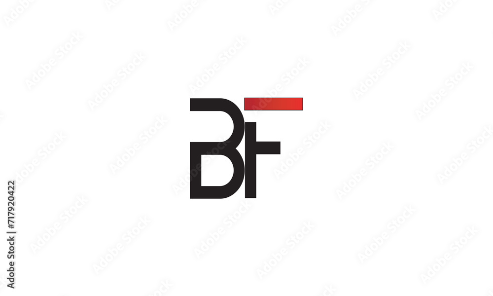 BF, FB, F, B Abstract Letters Logo Monogram BF, FB, F, B Abstract Letters Logo Monogram