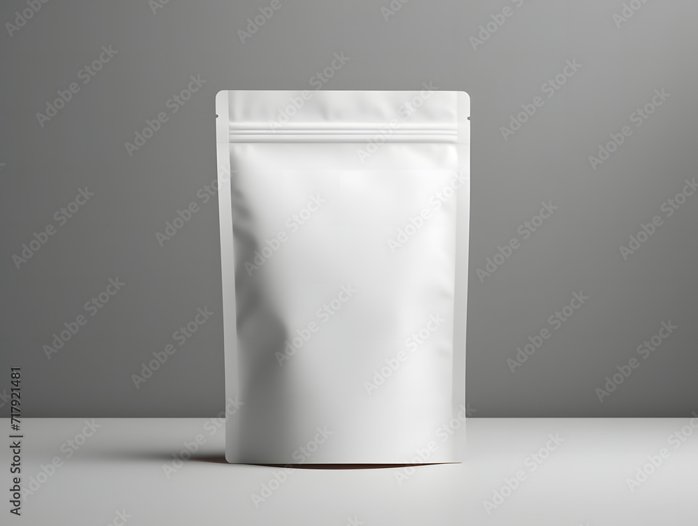 3D blank Coffee Pouch mockup with isolated background 3D blank Coffee Pouch mockup with isolated background