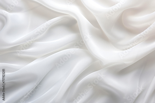 white fabric – close up texture, flowing draperies, soft sculpture, undulating lines