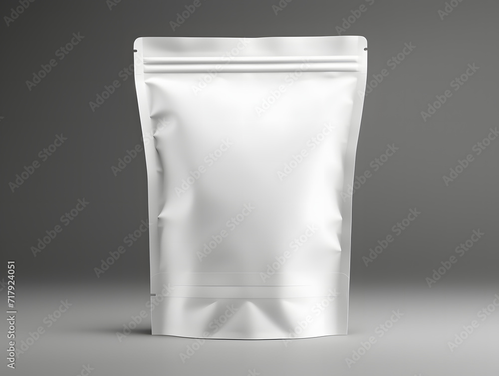 3D blank Coffee Pouch mockup with isolated background 3D blank Coffee Pouch mockup with isolated background
