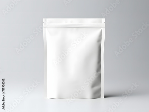 3D blank Coffee Pouch mockup with isolated background
