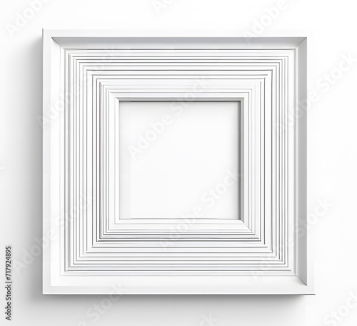  white frame on the white background ai generative