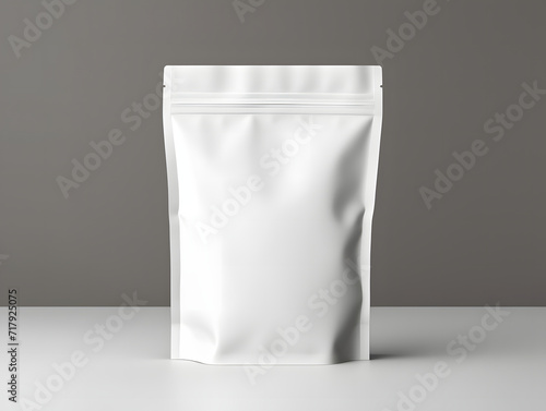 3D blank Coffee Pouch mockup with isolated background