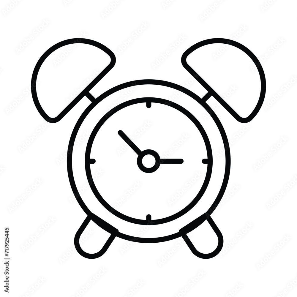 Alarm Clock icon isolate white background vector stock illustration Alarm Clock icon isolate white background vector stock illustration
