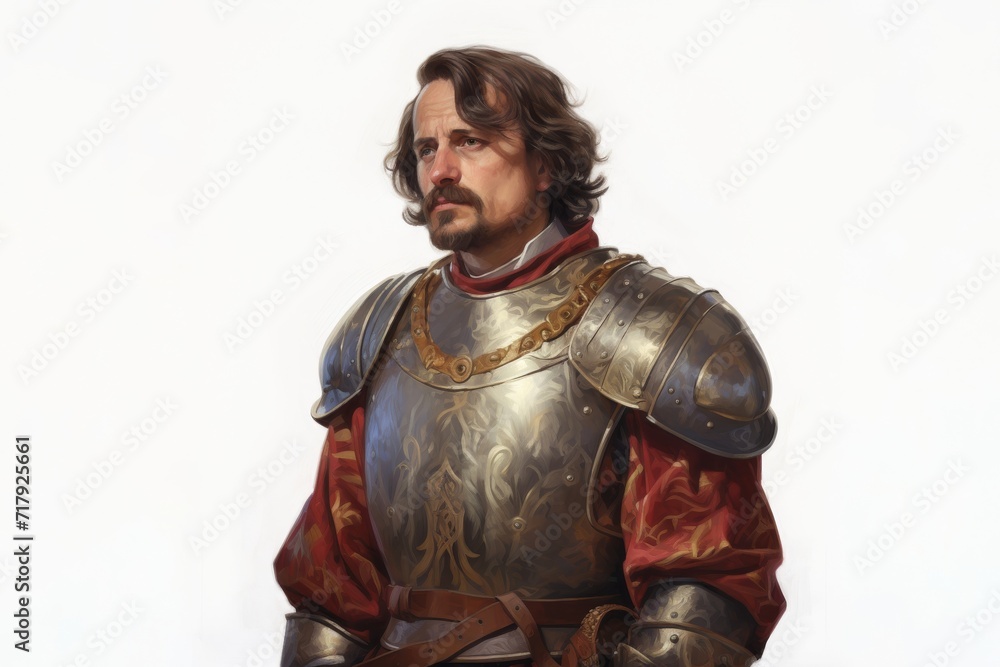 a 50 year-old intense medieval nobleman