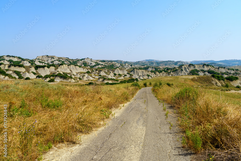 Calanques of Aliano, in Matera province, Italy