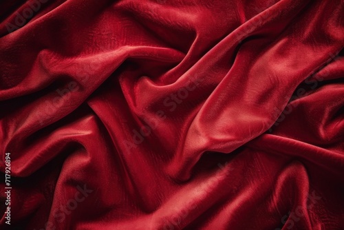 A rich red velvet texture provides a luxurious and sensuous background, perfect for a bold Valentine's Day statement