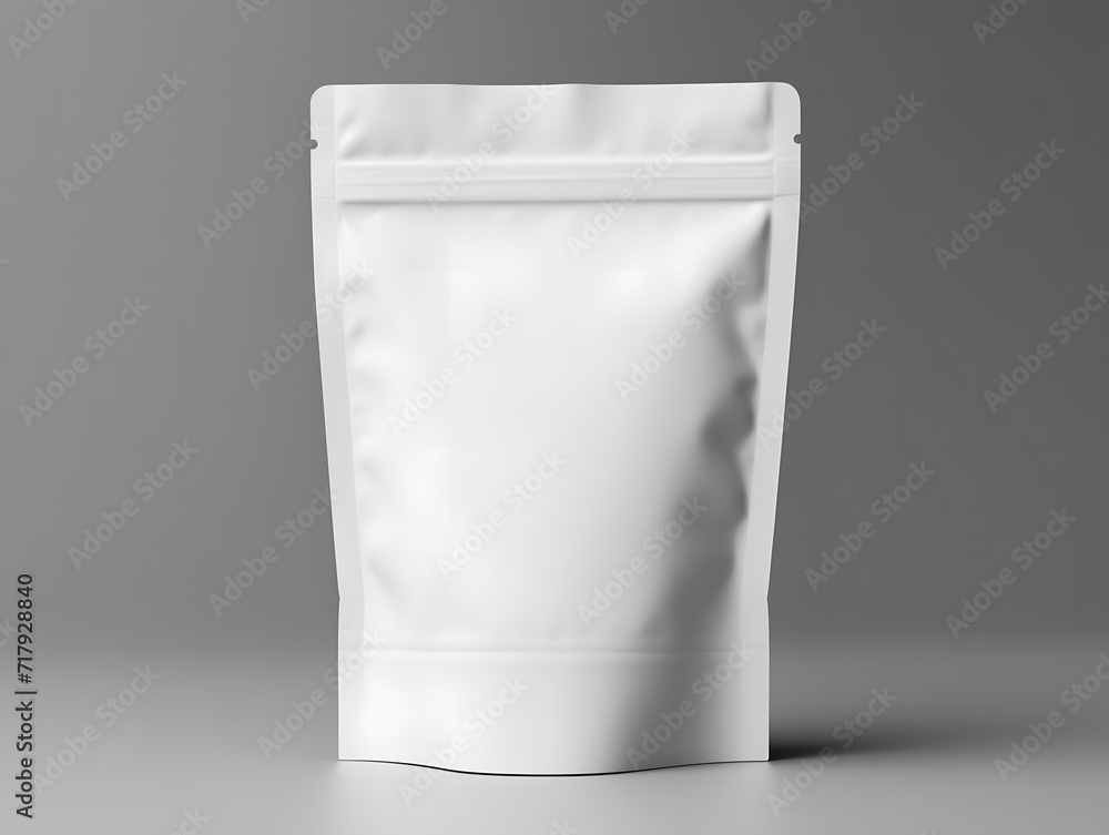3D blank Coffee Pouch mockup with isolated background 3D blank Coffee Pouch mockup with isolated background