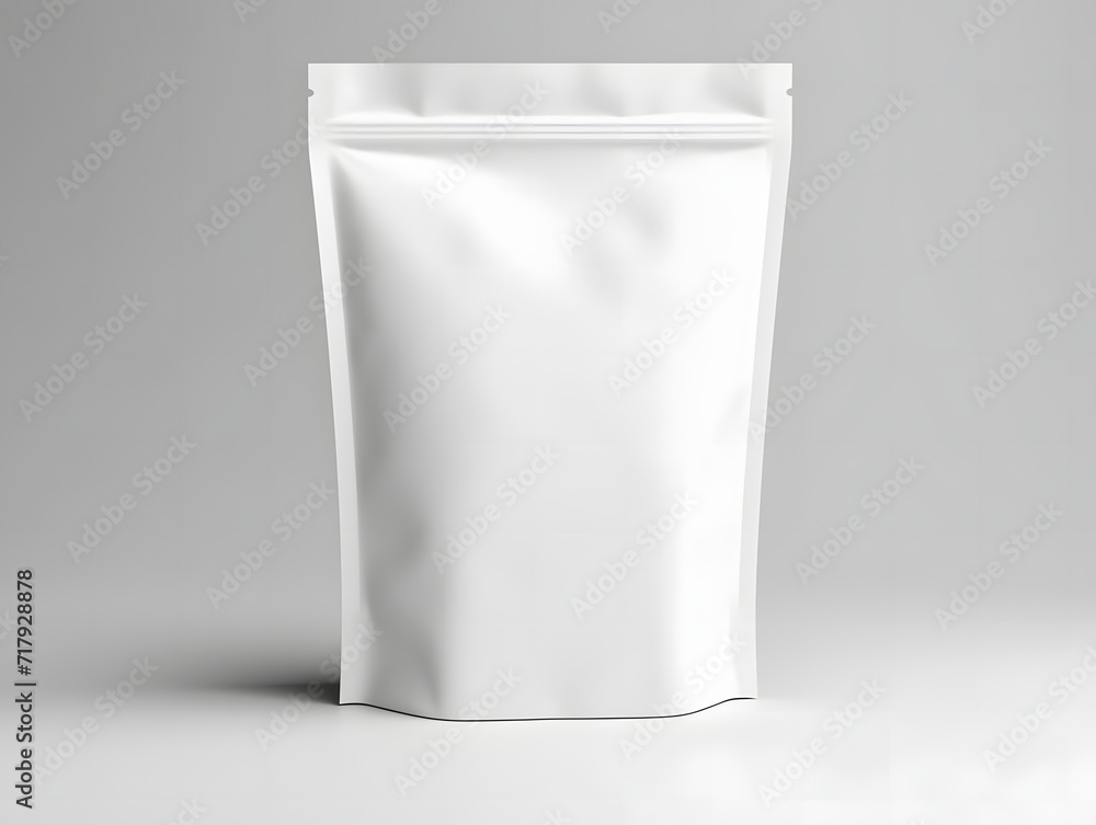 3D blank Coffee Pouch mockup with isolated background 3D blank Coffee Pouch mockup with isolated background