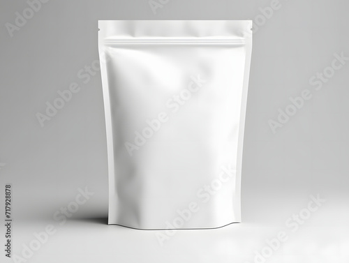 3D blank Coffee Pouch mockup with isolated background