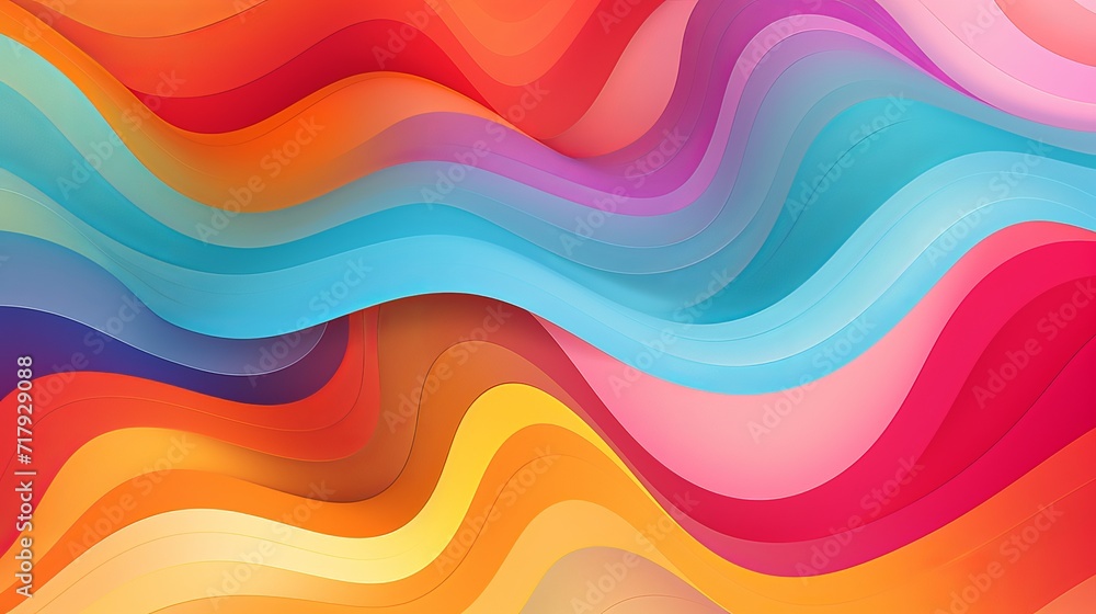 An abstract background that features a colorful pattern and word art.