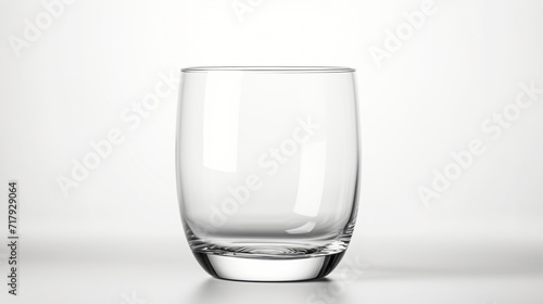 Empty glass of glass isolated on white background