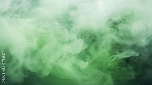 An abstract representation of a heavy cloud of fog in shades of green.