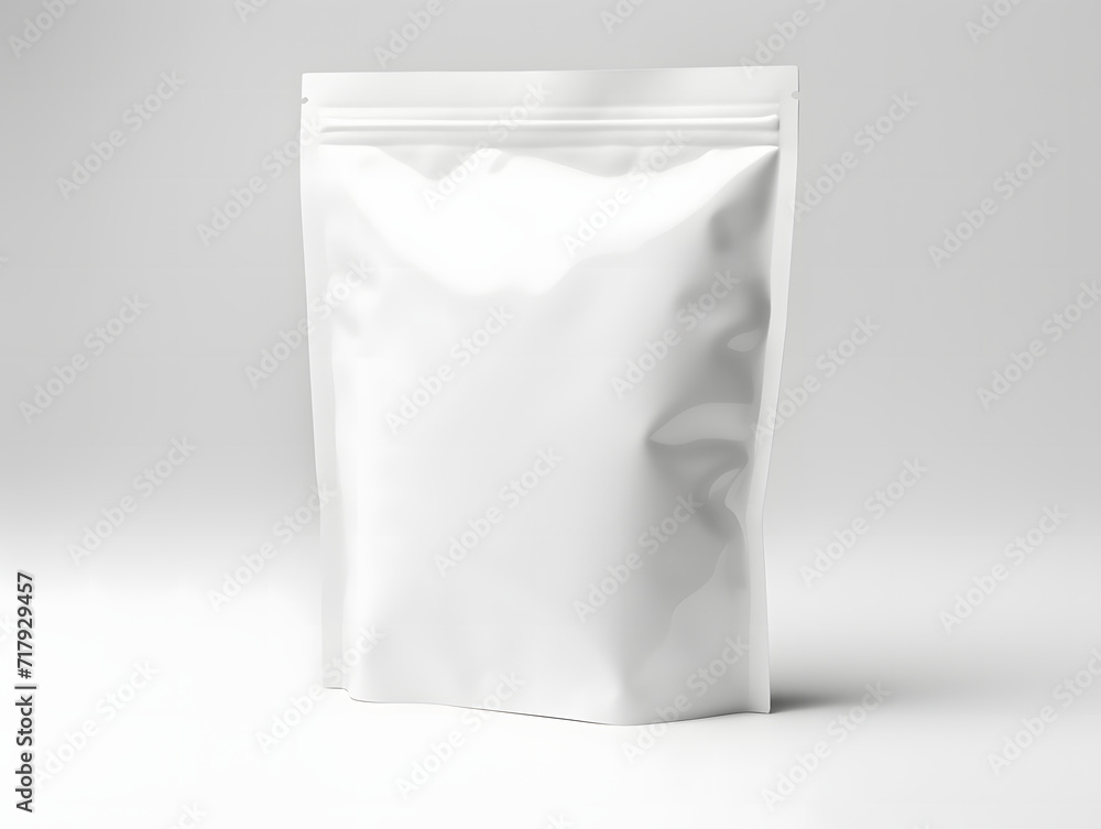 3D blank Coffee Pouch mockup with isolated background 3D blank Coffee Pouch mockup with isolated background