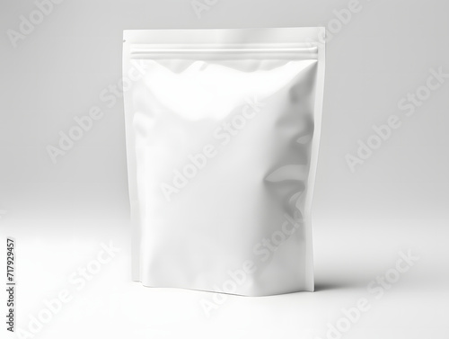 3D blank Coffee Pouch mockup with isolated background