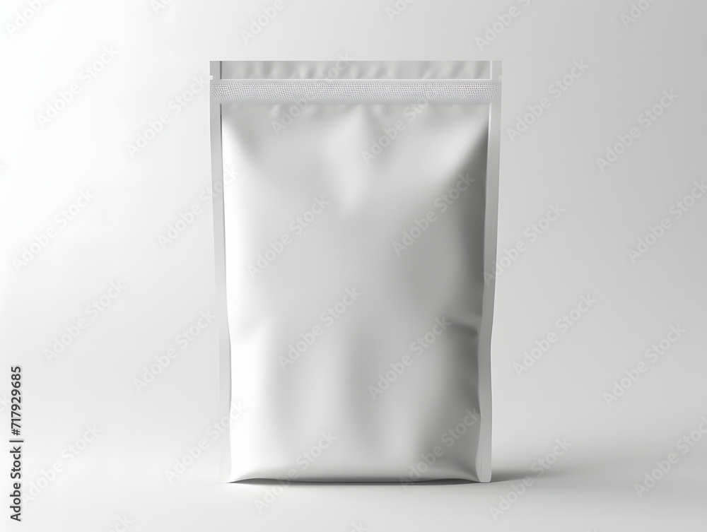 3D blank Coffee Pouch mockup with isolated background 3D blank Coffee Pouch mockup with isolated background