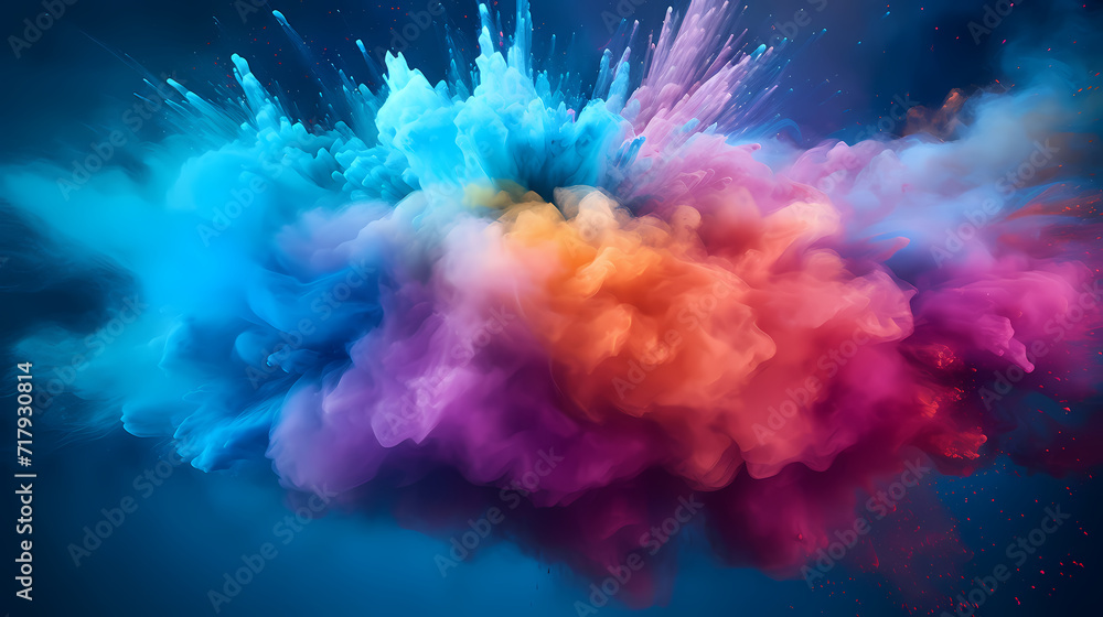 Dust explosion abstract background, Holi background Dust explosion abstract background, Holi background