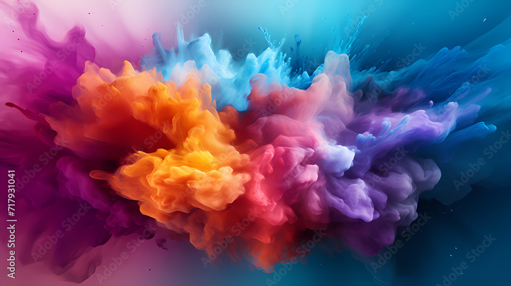 Dust explosion abstract background, Holi background Dust explosion abstract background, Holi background