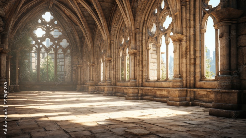Fototapeta premium a medieval monastery