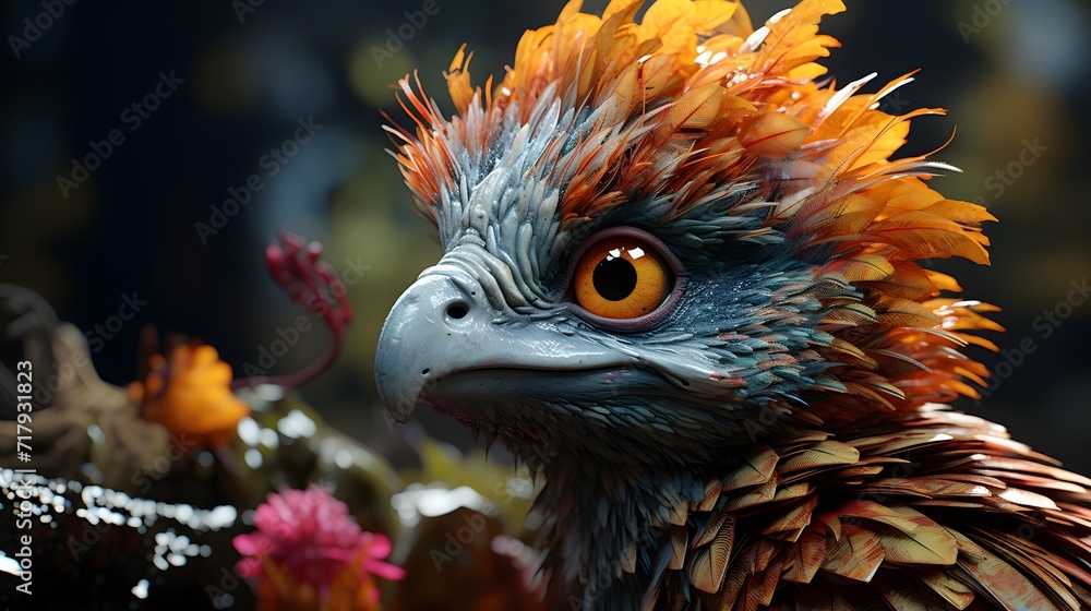 Obraz premium Anthropomorphic Animal Photo Generated with AI Tools