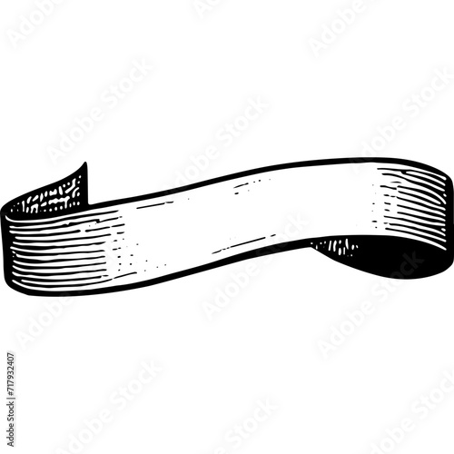 Heraldic Text Banner Ribbon