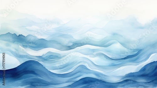 spectacular aerial view. abstract watercolor background with majestic big waves. ideal for oceanic design inspirations