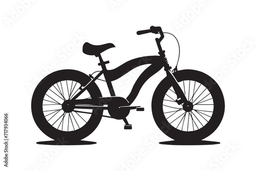 Bicycle black silhouette vector. New bicycle silhouette, bicycle silhouette vector, bike silhouette simple, bicycle silhouette clip art, © CraftStudio99