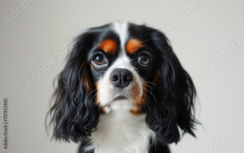 Cavalier King Charles Spaniel dog isolated on white background