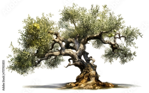 olive tree of chinese isolated on png or transparent background