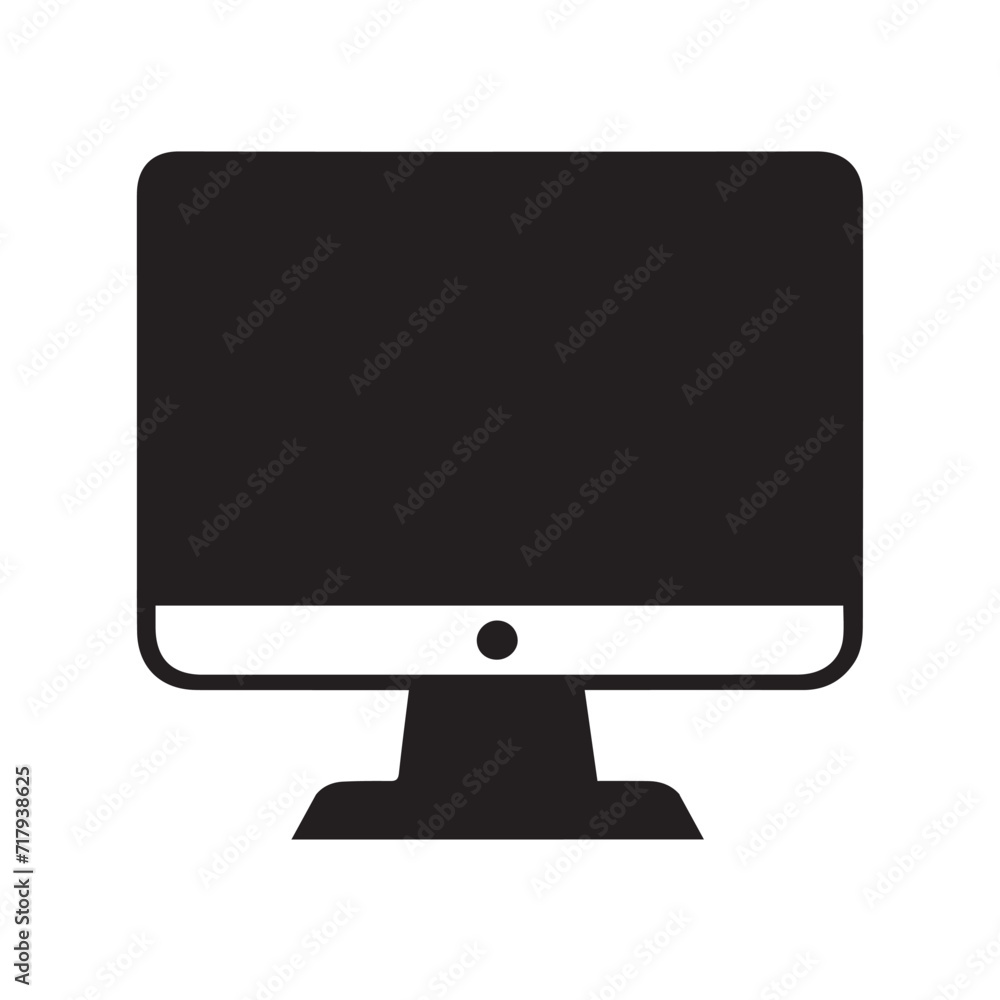 lcd monitor isolated on white lcd monitor isolated on white