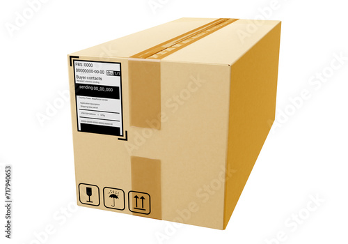 A box made of corrugated ca...