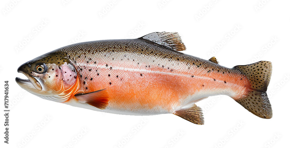 salmon - trout fish isolated on transparent or white background, png salmon - trout fish isolated on transparent or white background, png
