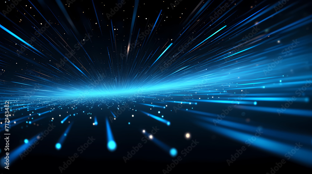 Obraz premium Glowing shiny line effect vector background, technology line background and light effect, 3D rendering