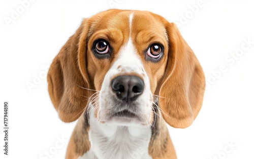 Beagle dog isolated on white background