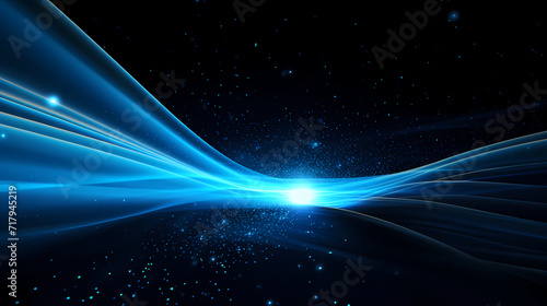 Glowing shiny line effect vector background  technology line background and light effect  3D rendering