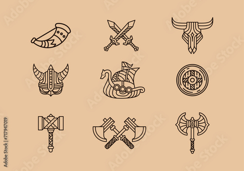 VIKING STOCK - VINTAGE OUTLINE
