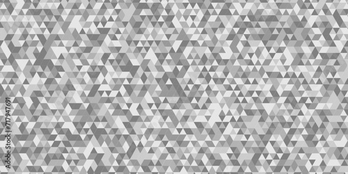 Abstract geometric background vector seamless technology gray and white background. Abstract geometric pattern gray Polygon Mosaic triangle Background, business and corporate background.